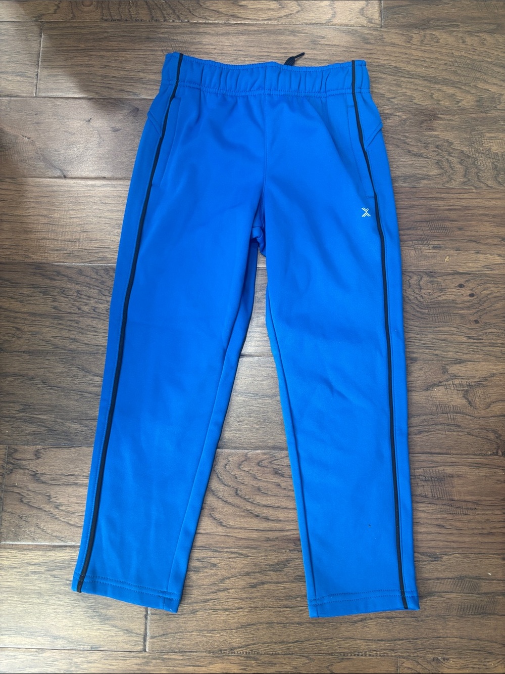 Xersion Bright Blue Kids Jogger Pants with Black Side Trim